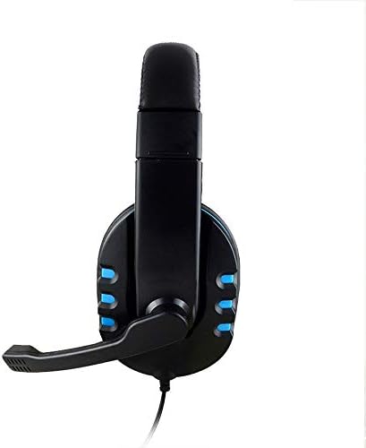 Нова детска слушалки с гласов контрол, кабелна качество на звука HI-FI за PS4 Black - Слушалки за жични слушалки PS4