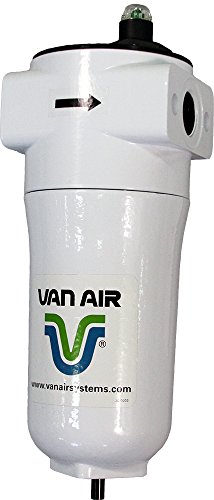 Ван Air Systems F200-0100-1- Филтър за сгъстен въздух серия C-AD-PD6 F200, Премахва масло, вода и твърди частици, Индикатор за диференциално