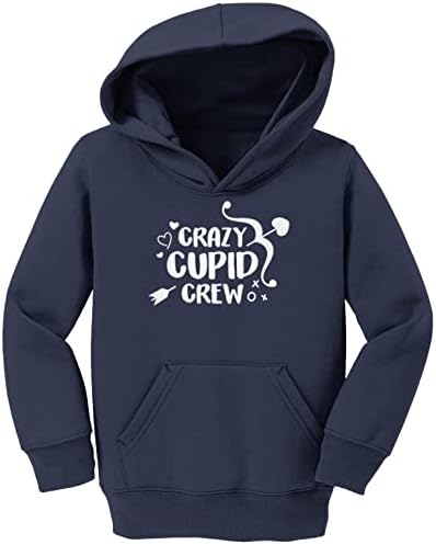 Tcombo Crazy Cupid Crew - Hearts Love Arrows За деца /Youth Руното hoody С качулка