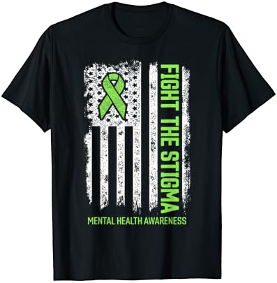 Тениска за информиране за психично здраве Борба с стигматизацией Фланелка за психично здраве