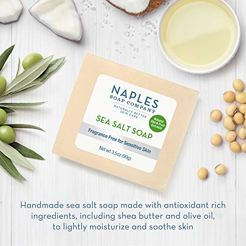 Шоколад сапун Naples Soap Company с морска сол, балансиращ нивото на pH – Естествено ексфолира и овлажнява – Без вредни съставки