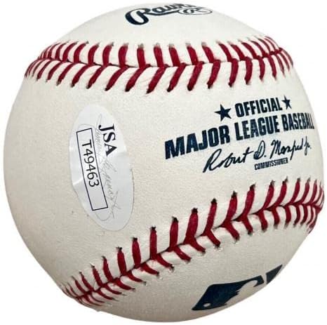 Мори Уилс подписа договор с Висша лига бейзбол и Зала на славата Негритянской лига 2017 JSA - Бейзболни топки с автографи