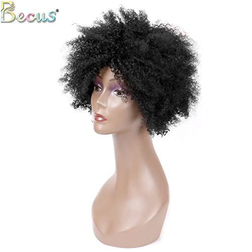Афро-перука BECUS за чернокожите жени и къдрава перуки за черни жени