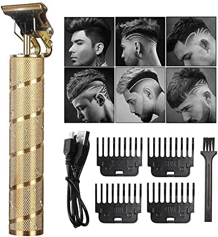 Професионална Акумулаторна Безжична Машинка за подстригване за коса KEMEI, Литиево-йонна Машина за Подстригване на коса с Т-Образно