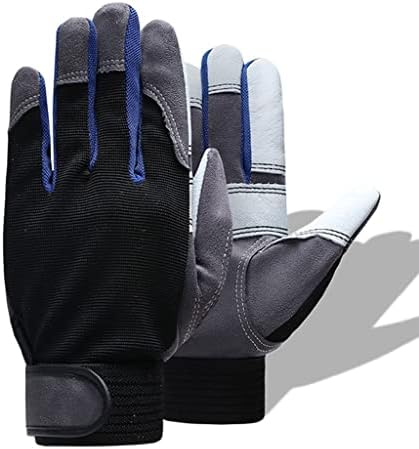 Работни ръкавици за ремонт от микрофибър, Мъжки Предпазни Ръкавици За Пешеходен туризъм, Колоездене, Риболов, Пришити Ръкавици (Цвят: A, Размер: