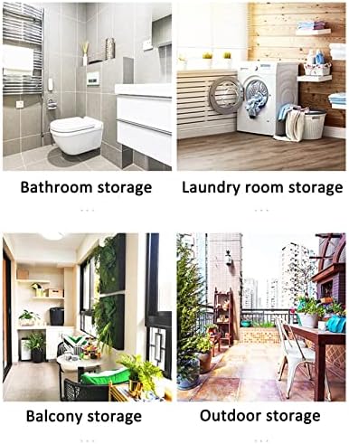 Рафтове за съхранение в банята NEOCHY, Рамки за съхранение на перални машини, Подови поставка за тоалетна, Удебелена Стоманена