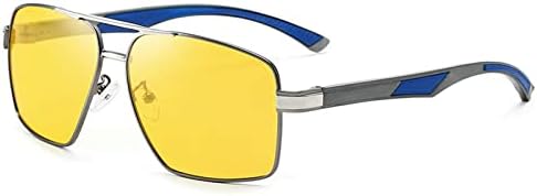 mincl Бифокални Очила за Четене за Мъже И Жени, ултра-леки UV400, Спортни Улични Квадратни Слънчеви Очила за Нощно Виждане, Очила