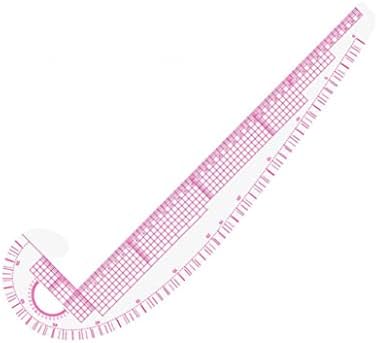 Eioflia Модна Линия за дрехи, Практичен Пластмасов Крива Metric Линийка 3 в 1, Инструмент за Шиене, Инструмент за измерване