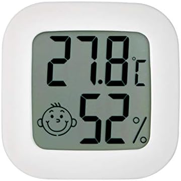 CUJUX Мини Цифров LCD Термометър за стая, Датчик за Температура, Влага, Стаен Влагомер, Сензор за Дома и Офиса