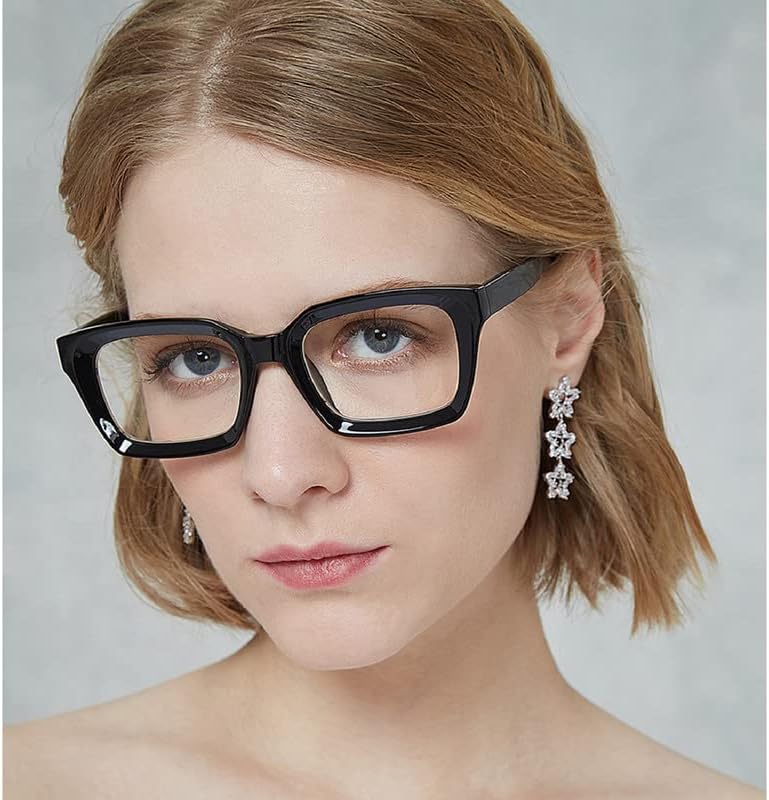 Дамски очила за четене голям размер GINGEREYE, комплект от 2 теми, Блокиране Четец на синя светлина в ретро стил Опра + 2.0,