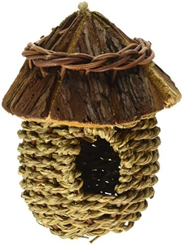 Prevue Стоки за домашни любимци BPV1171 Дървени Покривни Малко Птиче Гнездо