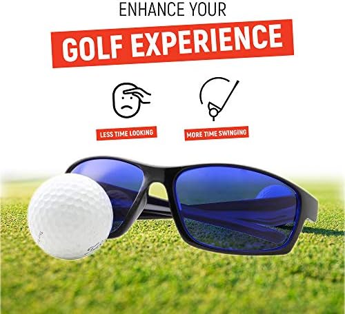 Очила за търсене на топки за голф с тонировкой grinderPUNCH | Спортни Сини Лещи, Стегнати Слънчеви Очила