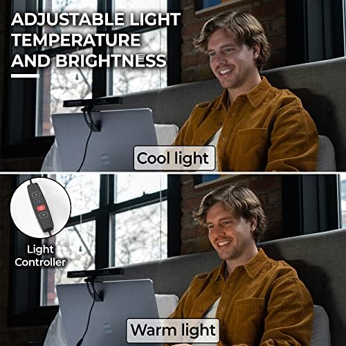 Ориентирани към човека осветление за видео - конферентна връзка- Осветление за уеб камера за стрийминг, led осветяване на монитора и лаптопа за видео-конферентна връ