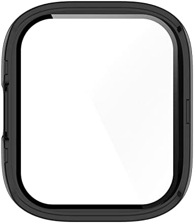 LOKEKE е Съвместим с Redmi Watch 3 / Mi Watch Lite 3 Пълно Покритие на КОМПЮТЪР Защитен Калъф За екран от закалено стъкло