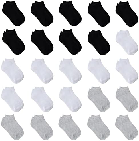 25 Чифта Детски Чорапи с ниско деколте на Щиколотке, Спортни Чорапи за Полуподушках за Бебета, малки Деца, Момчета и Момичета