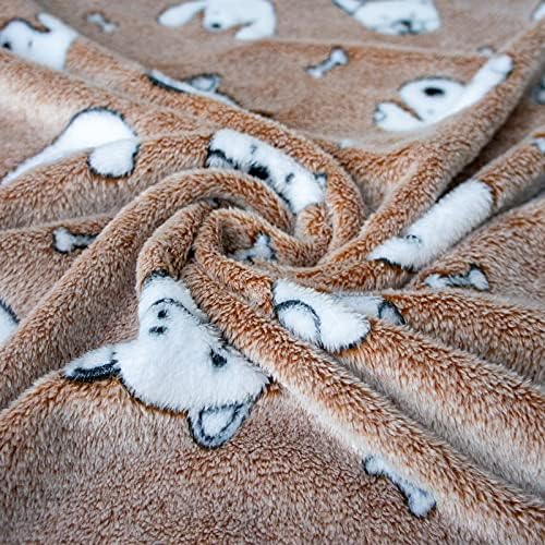 Пушистое Флисовое одеяло Patas Lague за малки кучета (24 *32 ИНЧА), Супер Меко Топло Одеяло за домашни Котки, за дивана, с Хубав принтом