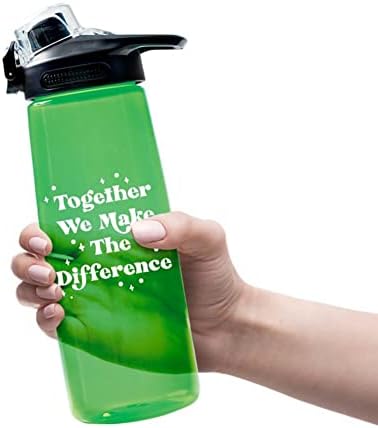 Бутилка за вода Cheersville Живи Spark С панти капак 28 грама - Сив, 2 опаковки - за Благодарност на служителите, Благодарственный