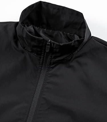 Мъжки яке Якета за мъже, палто с наклонена джоб с цип, 1 бр. (Цвят: черен Размер: XX-Large)
