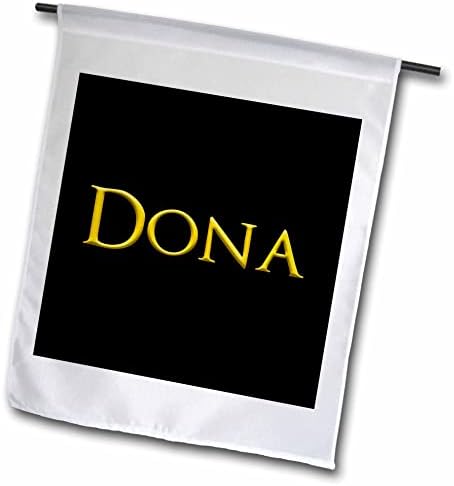 3дРоза Дон Атрактивното Детско име за момиче в САЩ. Жълт в черен Подарък - Знамена (fl_354438_1)