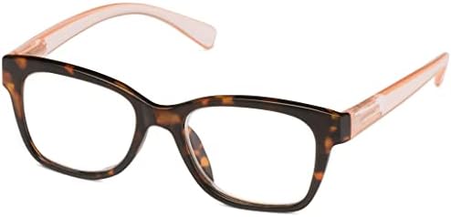 Очила за интензивна терапия ScreenVision Blue Светло Сини Леки Очила за четене - Овални Костенурка /Розово - Darcy - +1,75