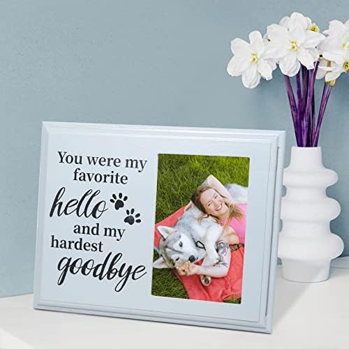 Запомнящи се подаръци за кучета и котки, Рамка за снимки с отпечатъци от лапи в памет на Загуба на домашен любимец - Ти беше