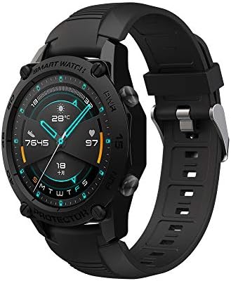 Калъф-броня SIKAI за Huawei Watch GT 2 42 мм смарт часовници със защита от Надраскване, устойчив на удари Защитен калъф от TPU за