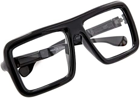 Очила grinderPUNCH в Дебелото Квадратна Рамка с Прозрачни Лещи, Очила на Супер-Негабаритной на Модата и костюма