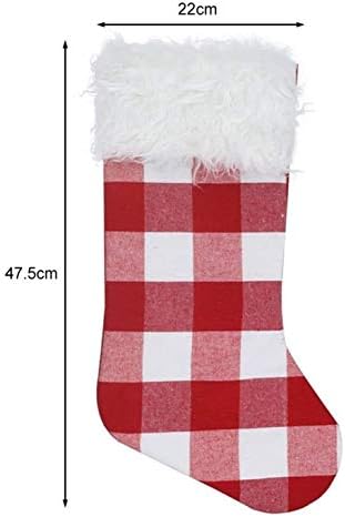 ALREMO HUANGXING - Коледен Решетеста Чорап, Торбичка за бонбони, Отглеждане, Украси за Коледната елха, Коледна украса, на