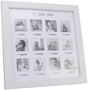 Рамка за снимки от 12 месеца, Фоторамка за Първата година от Живота на Детето, рамка за снимка за Първата година от живота на детето, което