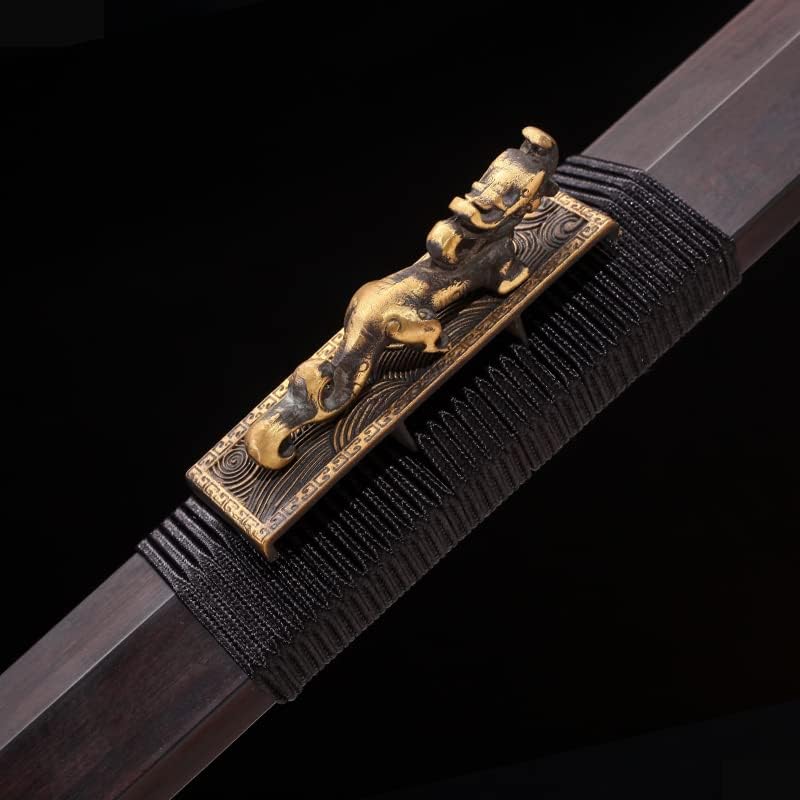 ZPGP Висококачествени Мечове От Тази Превърнаха в Традиционни Китайски Мечове Династията Хан, Ръчно изработени В Сгънат Вид Нож от Дамакусной