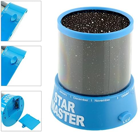 GPCT Star Master [Звездното небе] Космос led проекция Цветни здрач Романтична лека нощ до леглото на Лампата. Чудесен [Релаксиращо