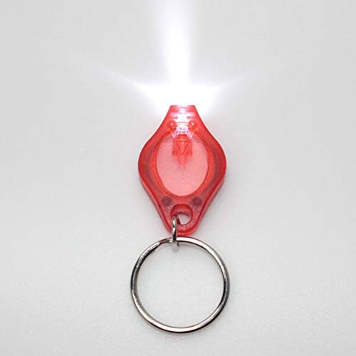 Мини-Ключодържател Anchayuan с led осветление, Ел. Фенерче, Супер Ярък, Работещ на батерии Мини-Ключодържател-Фенерче (6 цвята, 6 опаковки)