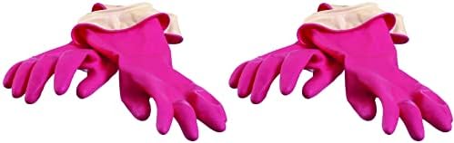 Ръкавици за почистване на водоблоков Casabella Premium - 2 ЧИФТА (4 ръкавици) Розово - (Средно)