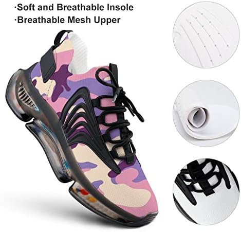 GJETFDAP/ Мъжки Камуфляжные Модни маратонки за бягане с 3D принтом, Меки и удобни обувки, подходяща за спортове на открито