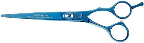 Master Grooming Tools 5200 Сини Титанов ножици — висока производителност ножици за Подстригване на кучета - Извити, 6½