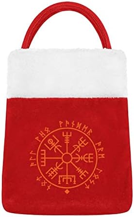 Viking Компас Чанти Новогодишната Празнична Коледна Торбичка Торбичка за Украса на Празнични Партита