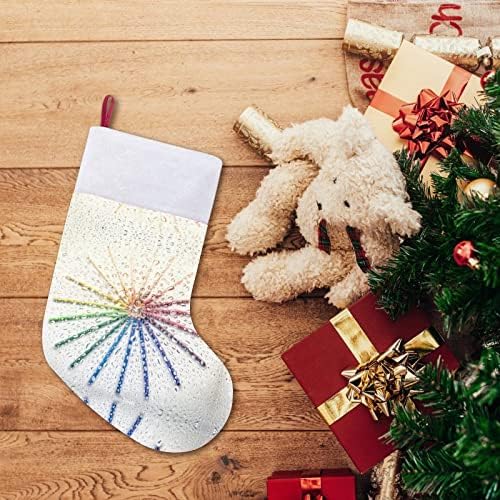 Забавни Цветни Моливи Слънцето Коледни Окачени чорапи Чорапи за Коледно Камина Празничен Начало Декор
