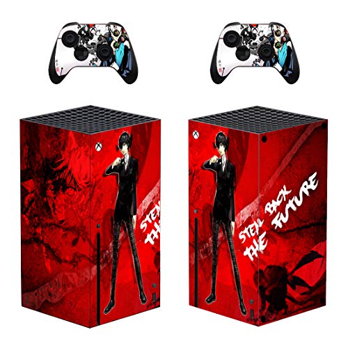 Комплект кожи KAJAL ОТ X-box-One-X Series Phantom Thief of Hearts с HD Печат, Защитен Предна странична конзола, Стикер на кожата контролер