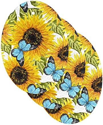 ALAZA Жълта Гъба с Маслен цвете Слънчоглед, Натурални гъби, Кухненски Целлюлозная Гъба за миене на съдове, Санитарен възел и битова