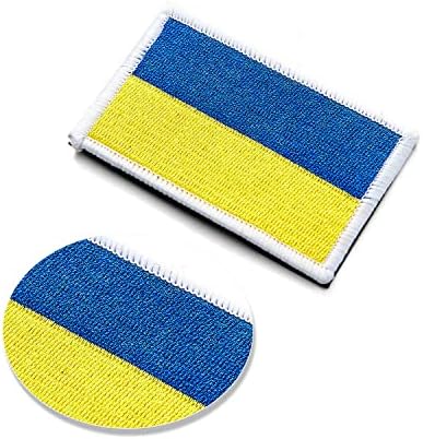 4 бр. Ленти с украинския флаг, бродирани нарукавная обогатяване с плетене на една кука и линия, флаг, Тактически ленти за раници,