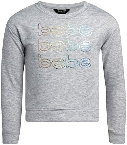 Комплект за бягане за момичета bebe – мек вълнен плат Пуловер за активна почивка от 2 теми, Hoody и спортни панталони (За малко