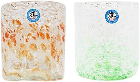 Чаши Kirakobo Rock (Червен, Зелен), диаметър 3.0 инча (7,6 см), Sea of Bubbles, Опаковки от 2