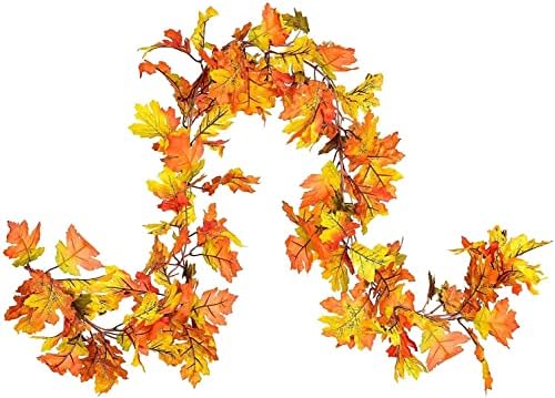 XINYUWZ 2 опаковки Есента Кленовой Гирлянди, Гирлянда от Изкуствена Есента Листа, Цветна Есен Украса за Дома на Сватбени партита,