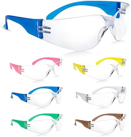 прозрачни Защитни Очила amoolo, Съраунд калъф от 144 парчета, които са Устойчиви на надраскване и удар Поликарбонатни лещи,