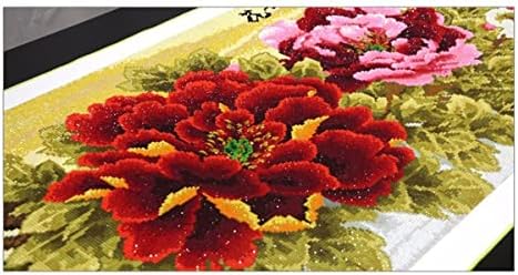 Instarry САМ 5D Диамантена Живопис на Големия Размер Цветя на Божур Бродерия на кръстат бод Начало Декор 59,1x21,7 инча