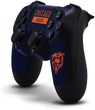 Игри кожата Skinit Decal, Съвместим с контролера PS4 - Официално Лицензиран дизайн серия NFL Chicago Bears Blue Performance Series