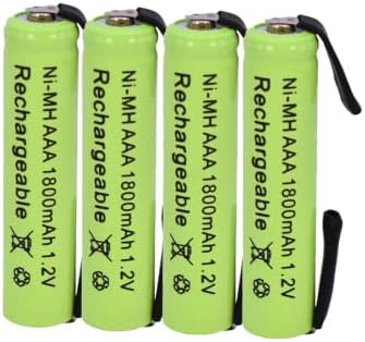 1.2 1800 mah + Никел-ААА Акумулаторна Батерия за електрическа самобръсначка, четка за зъби и т.н., 8 бр.