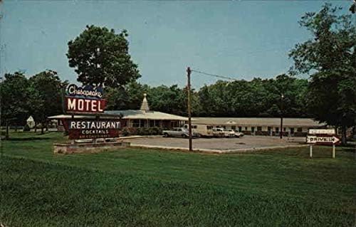 Мотел и ресторант Chesapeake Грасонвилл, Мериленд, Мериленд Оригиналната реколта картичка