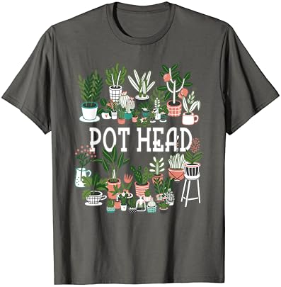 Любител на растенията и Градинар: Сочно Тениска с къс ръкав Pot Head