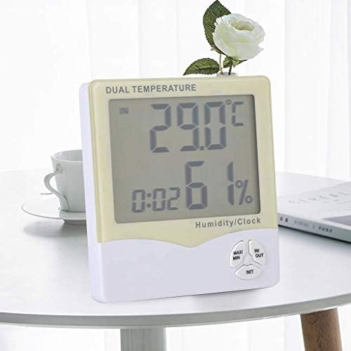 UXZDX CUJUX Дигитален Термометър-Влагомер за помещения с Датчик за Влажност, Точен Измерител на Температура и Влажност на въздуха